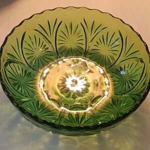 GREEN GLASS BOWL